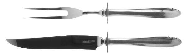Lasting Spring (Sterling, 1949) Small Steak 2-Piece Carving Set w/Stainless Blade