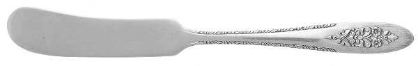 Lady Stuart (Silverplate, 1949) Flat Handle Butter Spreader