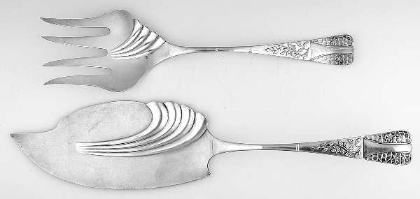 Laurion (Silverplate, 1887) 2 Piece Large Solid Fish Serving Set