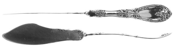 La Vigne (Silverplate, 1908) Flat Twisted Handle Master Butter Knife