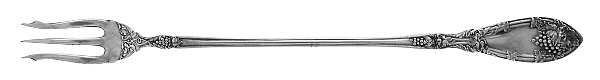 La Vigne (Silverplate, 1908) Long Handle Pickle/Olive Fork