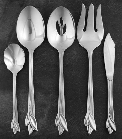 Leander (Stainless) 5 Piece Hostess Set