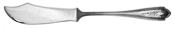 Leona (Silverplate, 1910) Monogramed Flat Handle Master Butter Knife