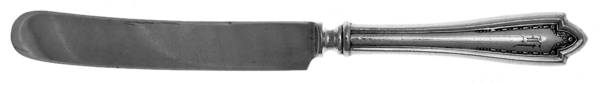 Leona (Silverplate, 1910) Monogramed Old French Hollow Knife