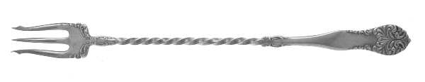 Leonora-Lenora (Silverplate, 1905) Long Handle Pickle/Olive Fork