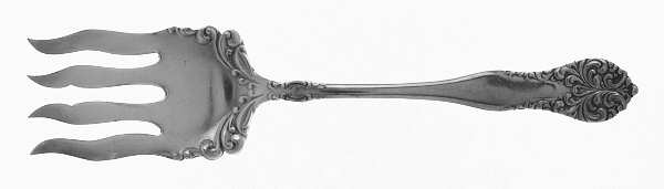 Leonora-Lenora (Silverplate, 1905) Solid Salad Serving Fork