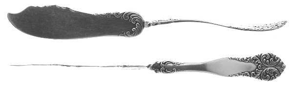 Leonora-Lenora (Silverplate, 1905) Flat Handle Master Butter Knife