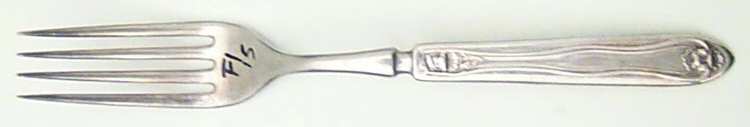 Leyland (Silverplate, 1910) Indented Solid Handled Fork