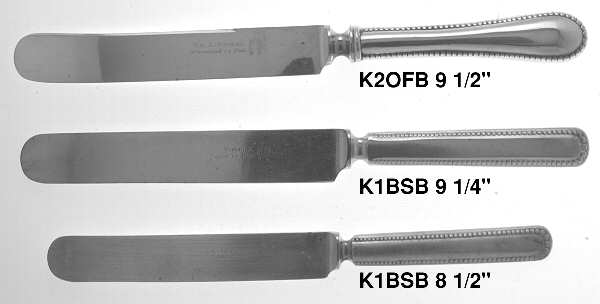 Linden (Silverplate, 1900) Old French Hollow Knife with Bolster