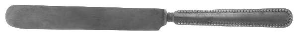 Linden (Silverplate, 1900) Blunt Solid Knife with Bolster