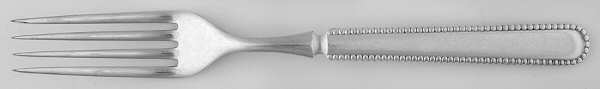Linden (Silverplate, 1900) Indented Solid Handled Fork