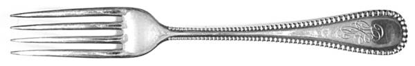 Linden (Silverplate, 1900) Monogram Fork
