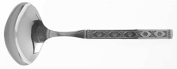 Lisbon (Stainless, Black Accent) Solid Gravy Ladle