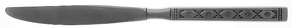 Lisbon (Stainless, Black Accent) Modern Hollow Knife