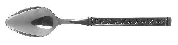Lisbon (Stainless, Black Accent) Fruit/Orange Spoon