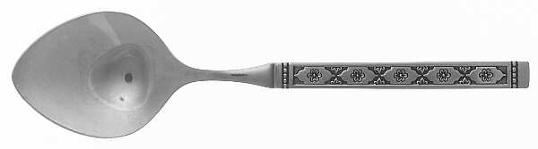 Lisbon (Stainless, Black Accent) Sugar Spoon