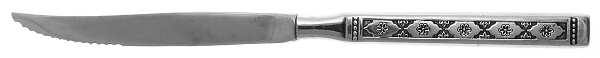 Lisbon (Stainless, Black Accent) Individual Steak Knife Hollow Handle
