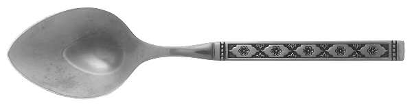 Lisbon (Stainless, Black Accent) Place/Oval Soup Spoon