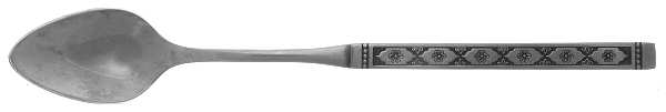 Lisbon (Stainless, Black Accent) Iced Tea Spoon