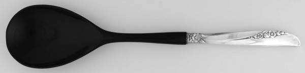 Lilac Time (Silverplate, 1957) Salad Serving Spoon with Plastic Bowl