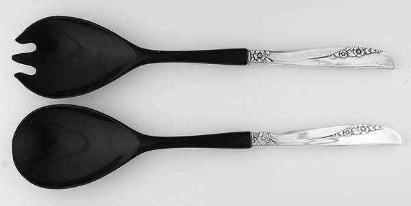 Lilac Time (Silverplate, 1957) Plastic Bowl 2-Piece Salad Set