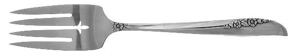 Lilac Time (Silverplate, 1957) Medium Solid Cold Meat Serving Fork