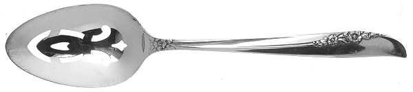 Lilac Time (Silverplate, 1957) Pierced Tablespoon (Serving Spoon)