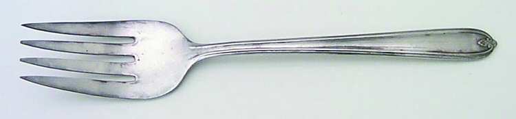 Longchamps-Chaumont (Silverplate-1935) Medium Solid Cold Meat Serving Fork