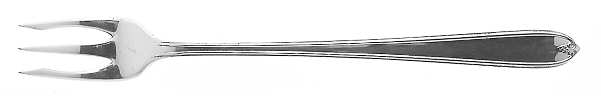 Longchamps-Chaumont (Silverplate-1935) Short Handle Pickle/Olive Fork