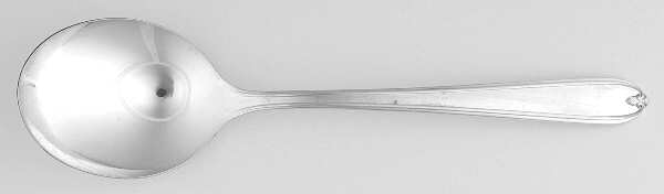 Longchamps-Chaumont (Silverplate-1935) Round Bowl Soup Spoon (Cream Soup)