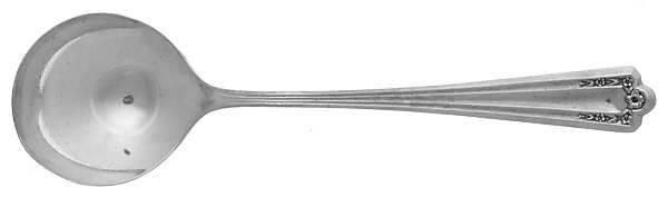 Longfellow-Sovereign (Silverplate, 1919) Round Bowl Soup Spoon (Bouillon)