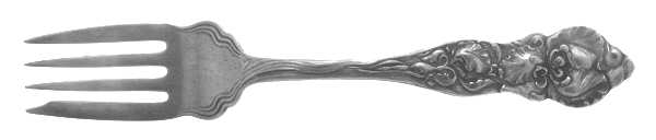 Louvre (Silverplate, 1907) Medium Solid Cold Meat Serving Fork