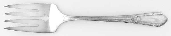 Lynnwood-Memory (Silverplate, 1934) Medium Solid Cold Meat Serving Fork