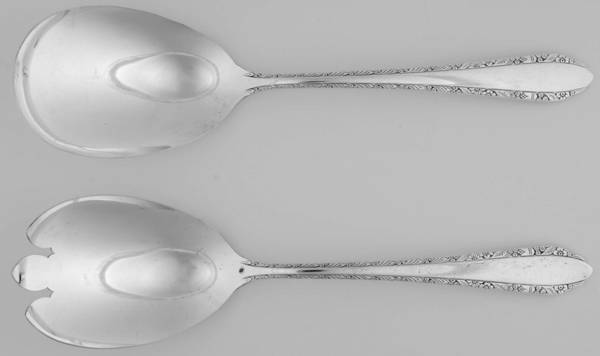Madelon (Silverplate, 1935) (2 Pc) Solid Salad Set
