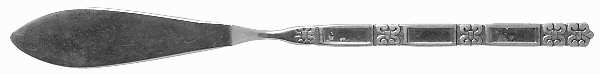 Madrid-No Black (Stainless) Flat Handle Master Butter Knife