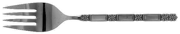 Madrid-No Black (Stainless) Medium Solid Cold Meat Serving Fork