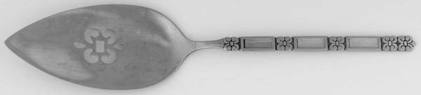 Madrid-No Black (Stainless) Pierced All Stainless Pie Server