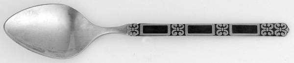 Madrid-Black Accent (Stainless) Demitasse Spoon
