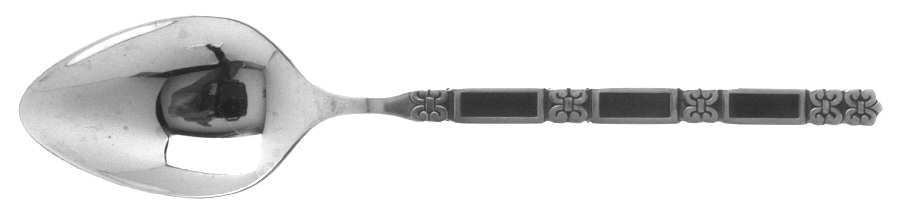 Madrid-Black Accent (Stainless) Tablespoon (Serving Spoon)