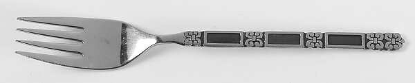 Madrid-Black Accent (Stainless) Individual Salad Fork