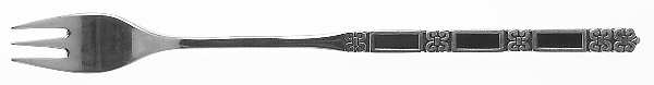 Madrid-Black Accent (Stainless) Cocktail/Seafood Fork
