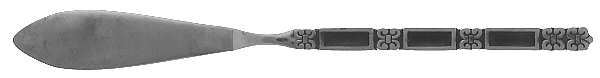 Madrid-Black Accent (Stainless) Flat Handle Master Butter Knife