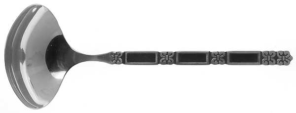 Madrid-Black Accent (Stainless) Solid Gravy Ladle