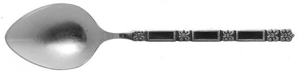 Madrid-Black Accent (Stainless) Place/Oval Soup Spoon