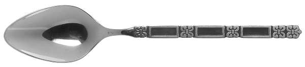 Madrid-Black Accent (Stainless) Teaspoon