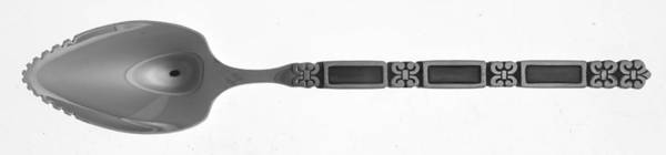 Madrid-Black Accent (Stainless) Fruit/Orange Spoon