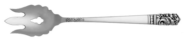 Mansion House (Sterling, 1948, Bright Finish) Vegetable Serving Fork Solid  HC