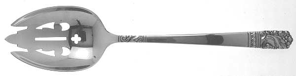 Mansion House (Sterling, 1948, Bright Finish) Pierced Tablespoon (Serving Spoon)