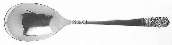 Mansion House (Sterling, 1948, Bright Finish) Solid Smooth Casserole Spoon