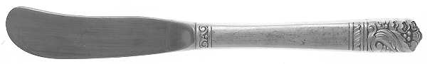 Mansion House (Sterling, 1948, Bright Finish) Butter Spreader Hollow Hdl-Paddle/Stainless Blade